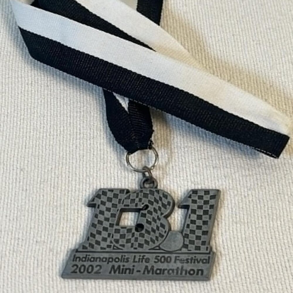 2002 Indianapolis Life 500‎ Festival Mini Marathon Medal 13.1 IndyCar Indy 500